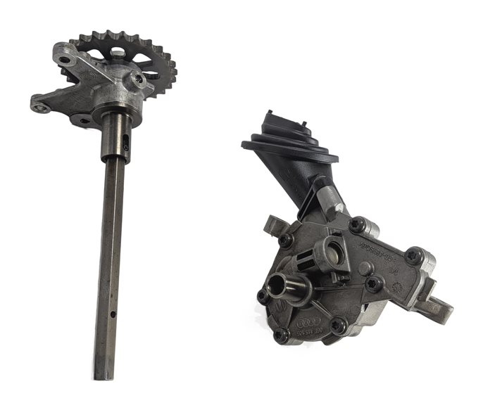 Thumbnail 4: 2017-2019 AUDI Q7 (4M) 3.0L SUPER CREC ENGINE OIL PUMP w/PICKUP TUBE DRIVE SHAFT
