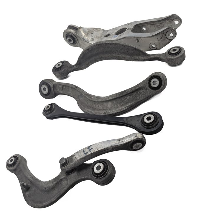 2017-2022 AUDI Q7 4M REAR LEFT UPPER & LOWER SUSPENSION CONTROL ARM LINK SET/5