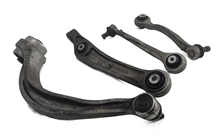 2017-2022 AUDI Q7 (4M) FRONT LEFT DRIVER UPPER & LOWER CONTROL ARM SET-4