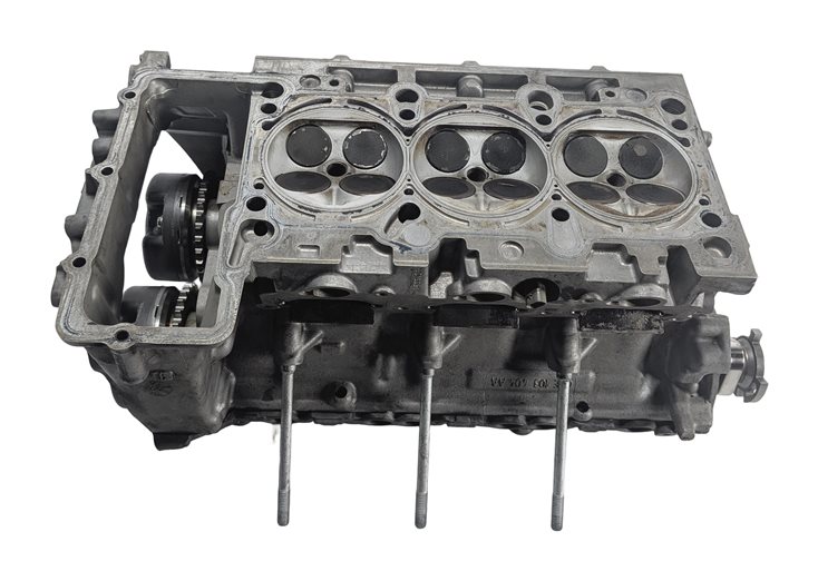 Thumbnail 3: 17-19 AUDI Q7 (4M) 3.0L SUPER RIGHT CYLINDER HEAD w/CAMSHAFTS GEARS VALVES