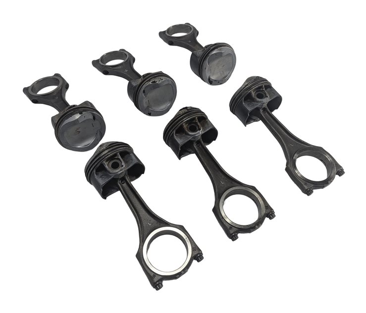 15-19 AUDI A6 A7 A8 Q7 (C7 D4 4H 4M) 3.0L SUPER PISTON & CONNECTING ROD SET 6