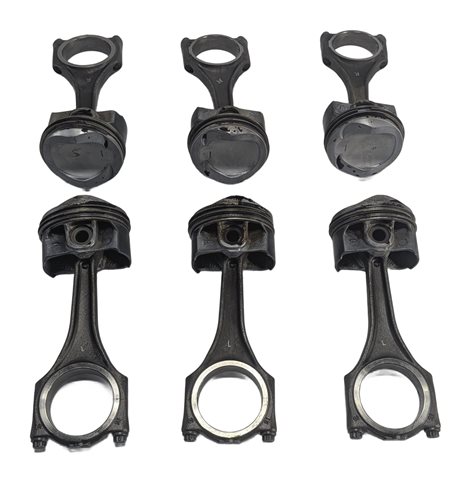 Thumbnail 3: 15-19 AUDI A6 A7 A8 Q7 (C7 D4 4H 4M) 3.0L SUPER PISTON & CONNECTING ROD SET 6