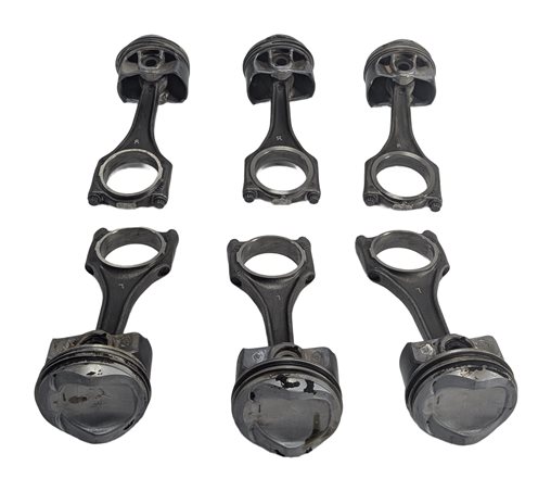 Thumbnail 4: 15-19 AUDI A6 A7 A8 Q7 (C7 D4 4H 4M) 3.0L SUPER PISTON & CONNECTING ROD SET 6