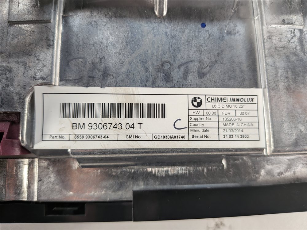 Thumbnail 5: 2014-2017 BMW I3 (I01) CENTRAL INFORMATION DISPLAY SCREEN MONITOR CID