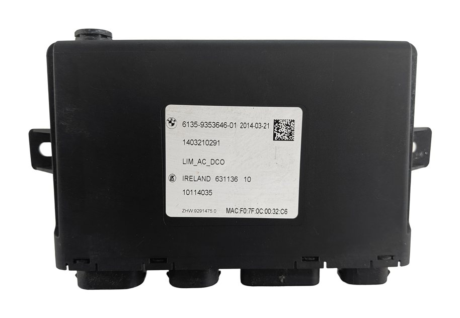 2014-2017 BMW I3 (I01) RAPID CHARGING INTERFACE CONTROL MODULE KLE