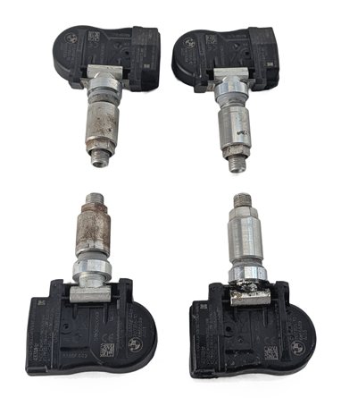 2014 BMW i3 (I01) TIRE PRESSURE MONITOR TPMS SENSOR SET/4