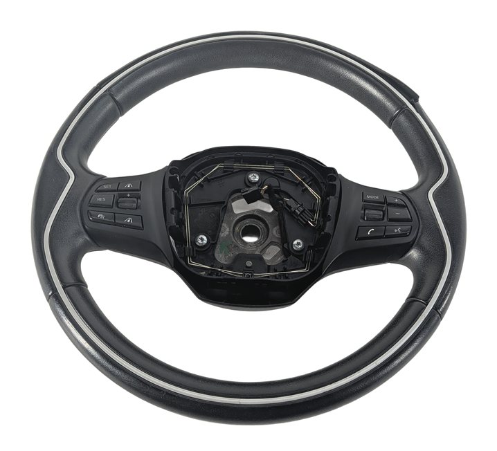 Thumbnail 2: 14-17 BMW i3 I01 LEATHER MULTIFUNCTION STEERING WHEEL w/ CRUISE CONTROL (Black)