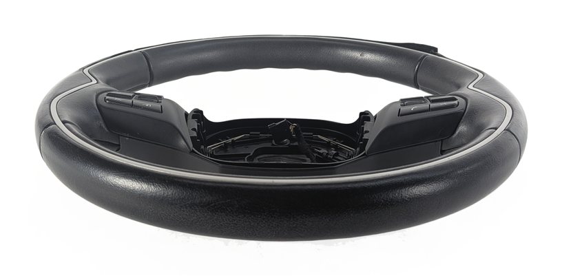 Thumbnail 3: 14-17 BMW i3 I01 LEATHER MULTIFUNCTION STEERING WHEEL w/ CRUISE CONTROL (Black)