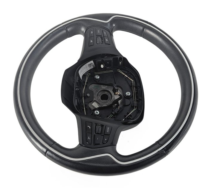 Thumbnail 4: 14-17 BMW i3 I01 LEATHER MULTIFUNCTION STEERING WHEEL w/ CRUISE CONTROL (Black)