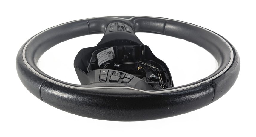 Thumbnail 5: 14-17 BMW i3 I01 LEATHER MULTIFUNCTION STEERING WHEEL w/ CRUISE CONTROL (Black)