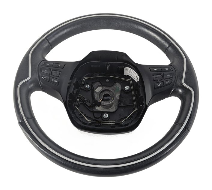 Thumbnail 6: 14-17 BMW i3 I01 LEATHER MULTIFUNCTION STEERING WHEEL w/ CRUISE CONTROL (Black)