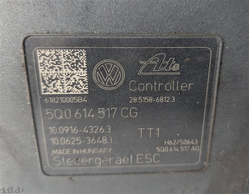 Thumbnail 9: 17-18 AUDI A3 (8V) SEDAN CONVERTIBLE ABS ANTI-LOCK BRAKE PUMP w/ CONTROL MODULE
