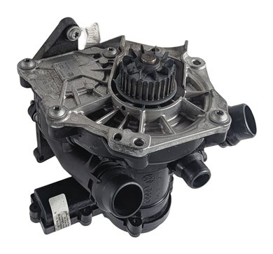 Thumbnail 2: 16-23 AUDI A3 A4 A5 A6 Q5 Q7 S3 TT 2.0L TURBO WATER PUMP w/ THERMOSTAT HOUSING