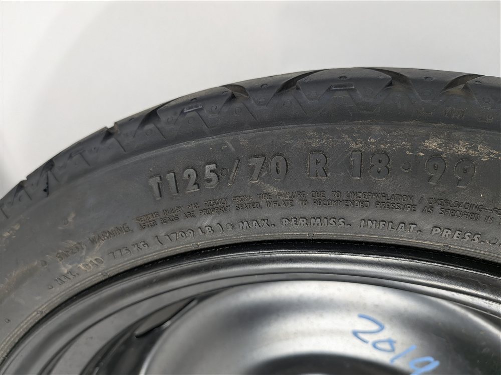 Thumbnail 6: 15-18 VW JETTA AUDI A3 S3 (8V) 18x3.5" EMERGENCY ROADSIDE SPARE TIRE WHEEL RIM