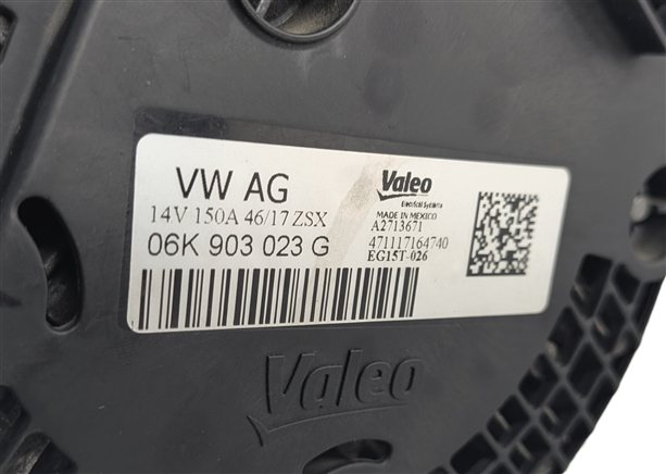 Thumbnail 9: 15-18 AUDI A3 S3 TT VW GOLF 8V MQB MK3 1.8L 2.0L TURBO 140 AMP VALEO ALTERNATOR