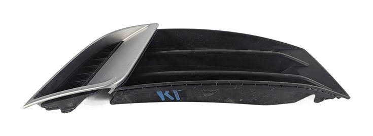 Thumbnail 3: 17-19 AUDI A3 8V FRONT RIGHT LOWER BUMPER GRILLE NON S-LINE SILVER BLACK