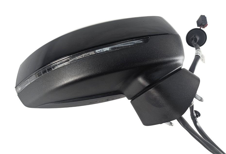 Thumbnail 11: 15-18 AUDI A3 S3 (8V) RIGHT PASSENGER MANUAL FOLD HEATED DOOR MIRROR (Black)