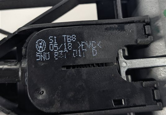 Thumbnail 8: 2015-2019 AUDI A3 S3 RS3 TT (8V MK3) REAR LEFT EXTERIOR DOOR HANDLE (Black)