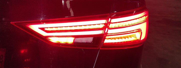 Thumbnail 2: 17-19 AUDI A3 (8V) REAR RIGHT OUTER QUARTER PANEL LED TAILLIGHT TAIL LIGHT LAMP
