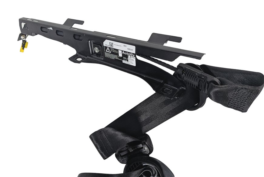Thumbnail 12: 15-18 AUDI A8 S3 RS3 (8V) SEDAN FRONT RIGHT PASSENGER SEATBELT RETRACTOR (Black)