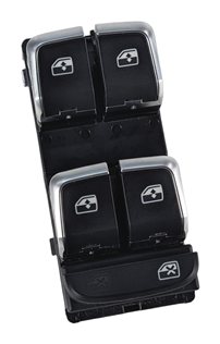Thumbnail 2: 17-20 AUDI A3 S3 RS3 (8V 8Y) FRONT LEFT DRIVER DOOR MASTER WINDOW SWITCH (BLACK)