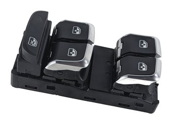 Thumbnail 5: 17-20 AUDI A3 S3 RS3 (8V 8Y) FRONT LEFT DRIVER DOOR MASTER WINDOW SWITCH (BLACK)