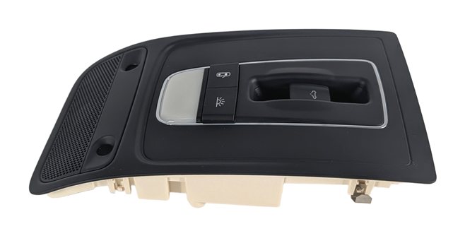 Thumbnail 2: 17-19 AUDI A3 (8V) FRONT ROOF DOME COURTESY LIGHT w/SUNROOF SWITCH (Black)