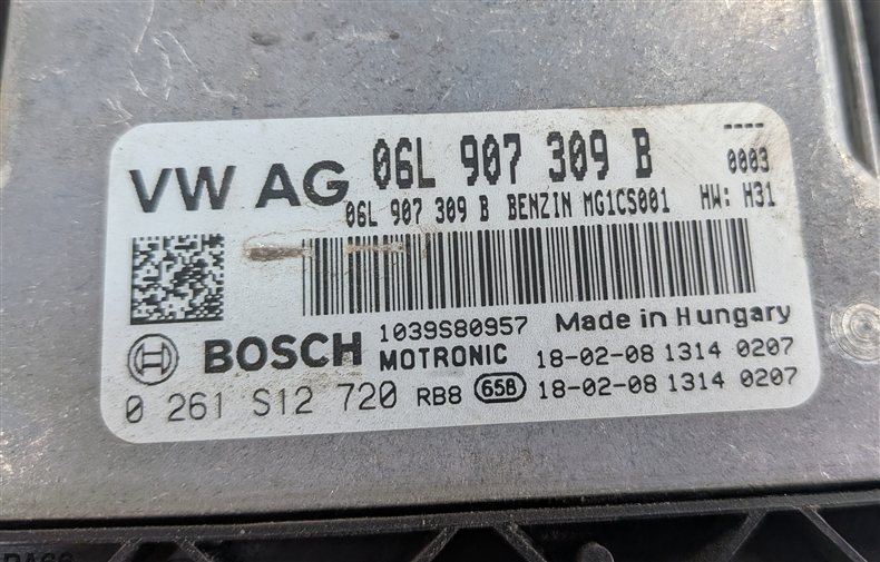 Thumbnail 6: 17-18 AUDI A3 8V SEDAN 2.0L CZRA ECM BCM CLUSTER MPH GATEWAY KEY IMMOBILIZER SET