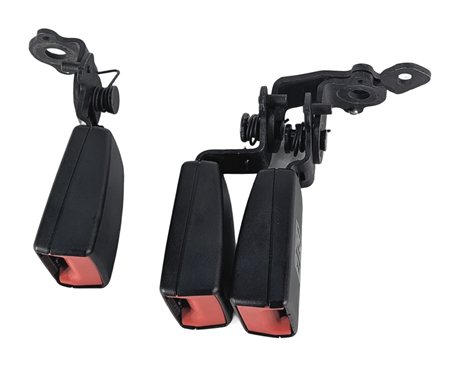 Thumbnail 2: 2018 AUDI A3 (8V) REAR LEFT/CENTER/RIGHT SEATBELT BUCKLE SET/3 (Black)