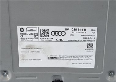 Thumbnail 5: 2017-2018 AUDI A3 (8V) FRONT RADIO MULTIMEDIA SD CARD CD PLAYER HEAT UNIT
