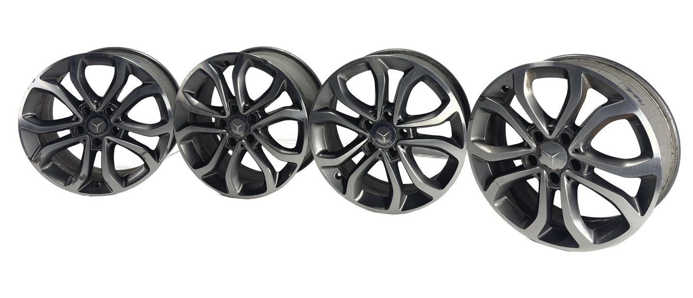 2015-2018 MERCEDES C300 C300d (W205) 17x7 INCH 10 SPOKE ALUMINUM WHEEL RIM SET/4