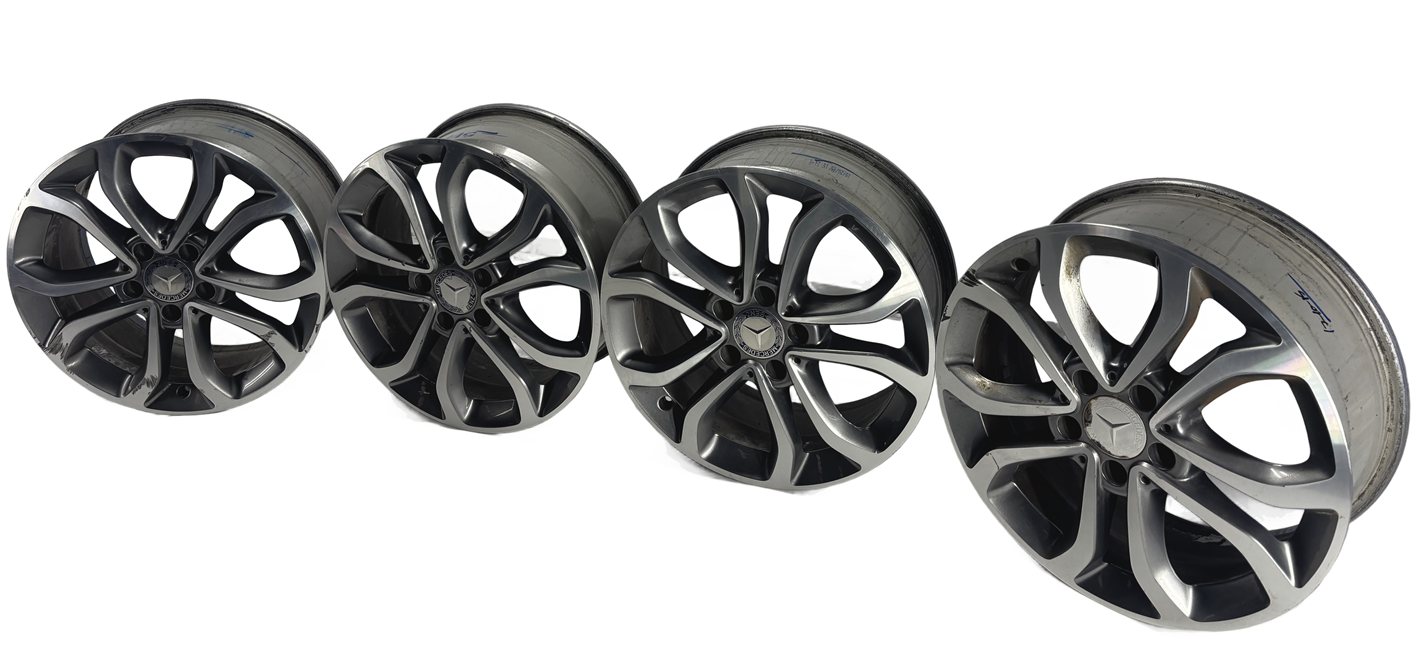 Thumbnail 2: 2015-2018 MERCEDES C300 C300d (W205) 17x7 INCH 10 SPOKE ALUMINUM WHEEL RIM SET/4