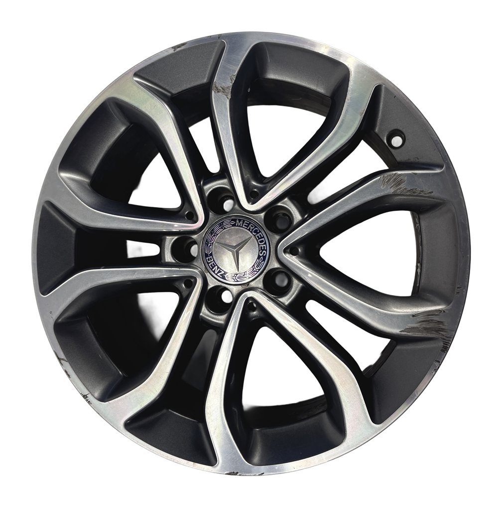 Thumbnail 3: 2015-2018 MERCEDES C300 C300d (W205) 17x7 INCH 10 SPOKE ALUMINUM WHEEL RIM SET/4