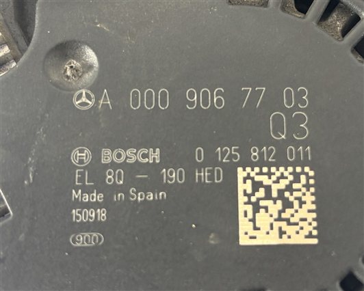 Thumbnail 8: 2015-2020 MERCEDES C300 GLC300 METRIS (W205 W253 W447) 2.0L 190 AMP ALTERNATOR