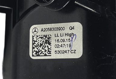 Thumbnail 8: 2016 MERCEDES C300 (W205) FRONT LEFT OUTER DASH HEAT AIR AC VENT (Gray)