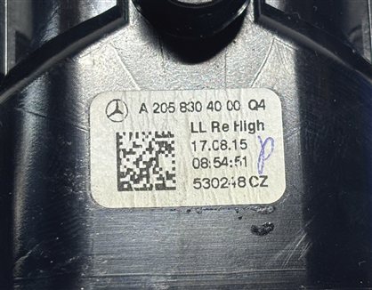 Thumbnail 8: 2016 MERCEDES C300 (W205) FRONT RIGHT OUTER DASH HEAT AIR AC VENT (Gray)