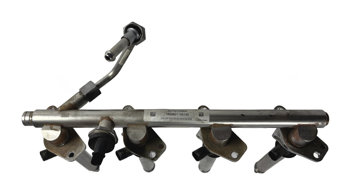 Thumbnail 4: 2016 MERCEDES C300 (W205) 2.0L (M274) ENGINE FUEL INJECTION RAIL w/INJECTORS