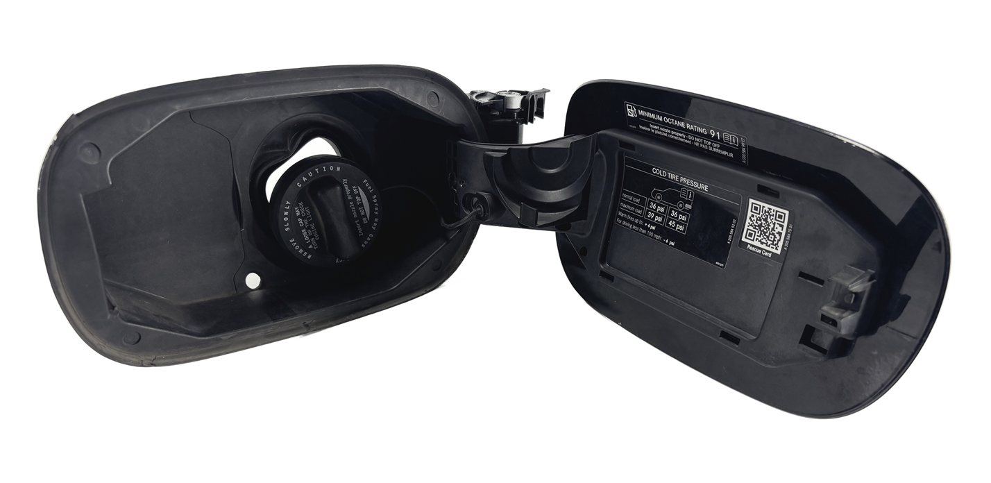 Thumbnail 7: 2015-2021 MERCEDES C-CLASS (W205) FUEL TANK DOOR LID COVER TRIM (Black)