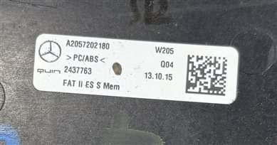 Thumbnail 10: 2016 MERCEDES C300 (W205) INTERIOR DOOR DASH CENTER CONSOLE TRIM SET/6 (Ash)