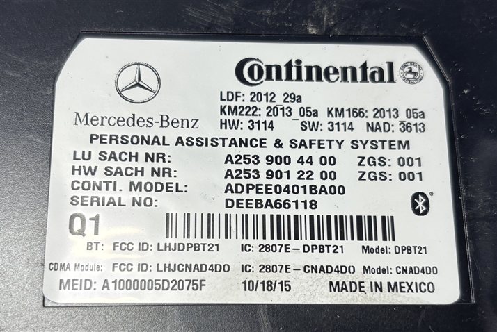 Thumbnail 6: 15-20 MERCEDES B C CLA E GLA GLE S CLS SLK BLUETOOTH COMMUNICATION MODULE