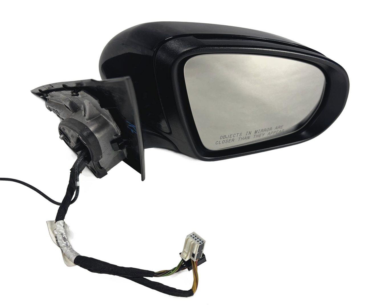 15-16 MERCEDES C-CLASS W205 RIGHT PFOLD HEAT MEMORY AUTODIM DOOR MIRROR (Black)