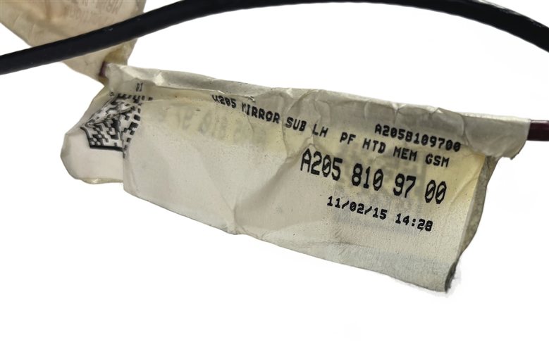 Thumbnail 12: 15-16 MERCEDES C-CLASS W205 LEFT PFOLD HEAT MEMORY AUTODIM DOOR MIRROR (Black)