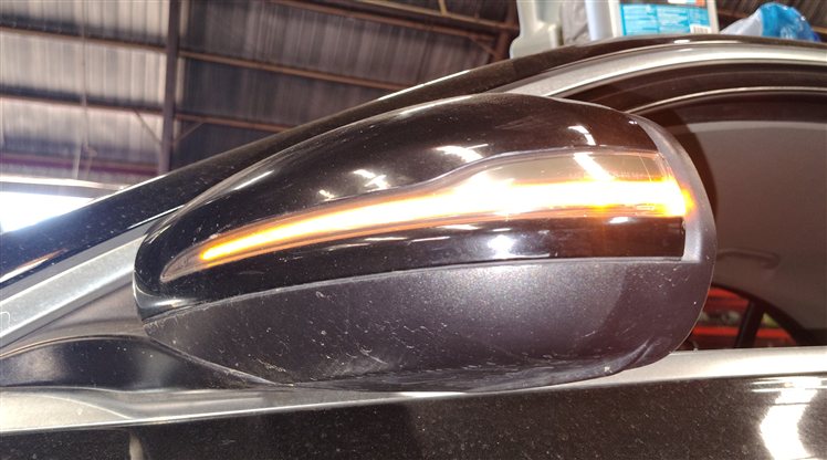 Thumbnail 2: 15-16 MERCEDES C-CLASS W205 LEFT PFOLD HEAT MEMORY AUTODIM DOOR MIRROR (Black)