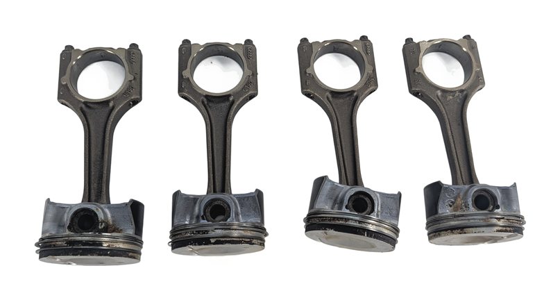 Thumbnail 2: 15-18 AUDI A3 A6 TT (8V C7 4G 8S) 2.0L TURBO ENGINE PISTON & CONNECTING ROD SET4