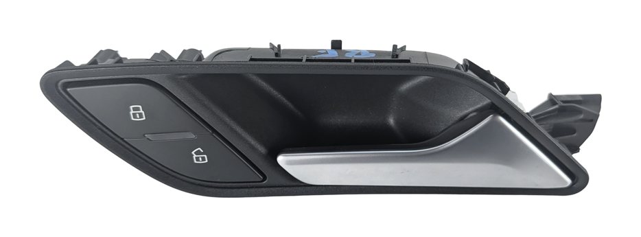 13-20 AUDI A3 S3 8V FRONT RIGHT PASSENGER INTERIOR DOOR HANDLE (BLACK/SILVER)