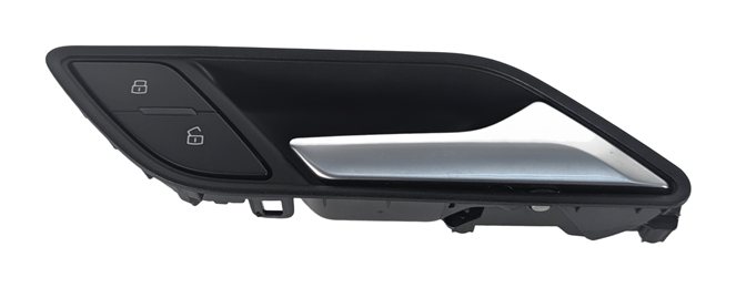 Thumbnail 2: 13-20 AUDI A3 S3 8V FRONT RIGHT PASSENGER INTERIOR DOOR HANDLE (BLACK/SILVER)