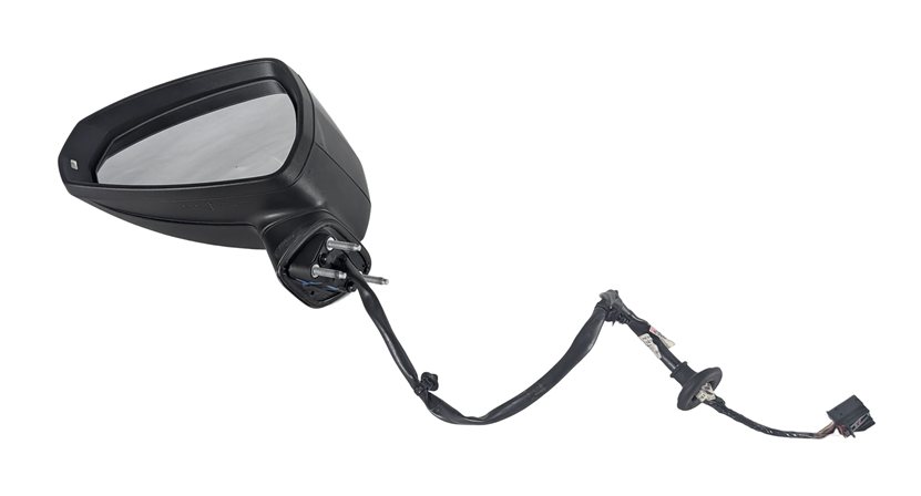 Thumbnail 3: 2015-2018 AUDI A3 S3 (8V) DRIVER MANUAL FOLD HEATED DOOR MIRROR (Black)