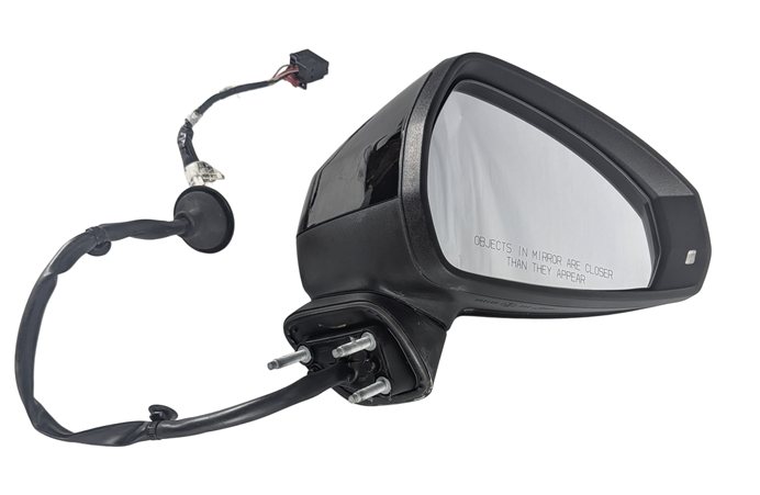 15-18 AUDI A3 S3 (8V) RIGHT PASSENGER MANUAL FOLD HEATED DOOR MIRROR (Black)