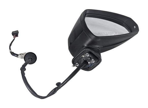 Thumbnail 3: 15-18 AUDI A3 S3 (8V) RIGHT PASSENGER MANUAL FOLD HEATED DOOR MIRROR (Black)