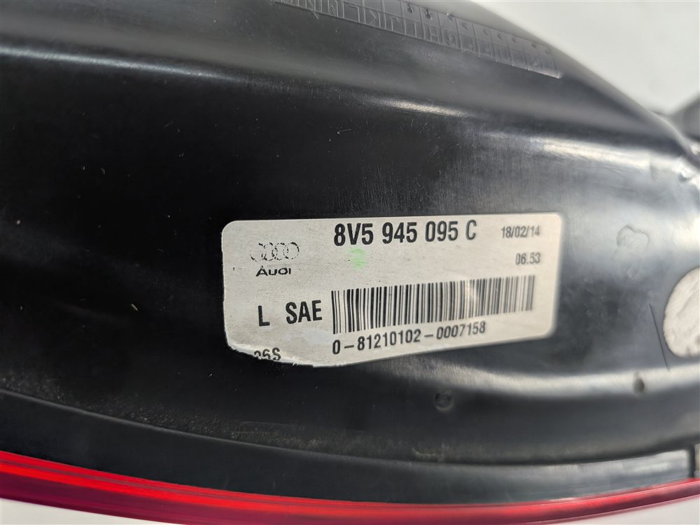 Thumbnail 5: 15-16 AUDI A3 S3 (8V) SEDAN CONVERTIBLE REAR LEFT LED TAILLIGHT BRAKE LIGHT LAMP